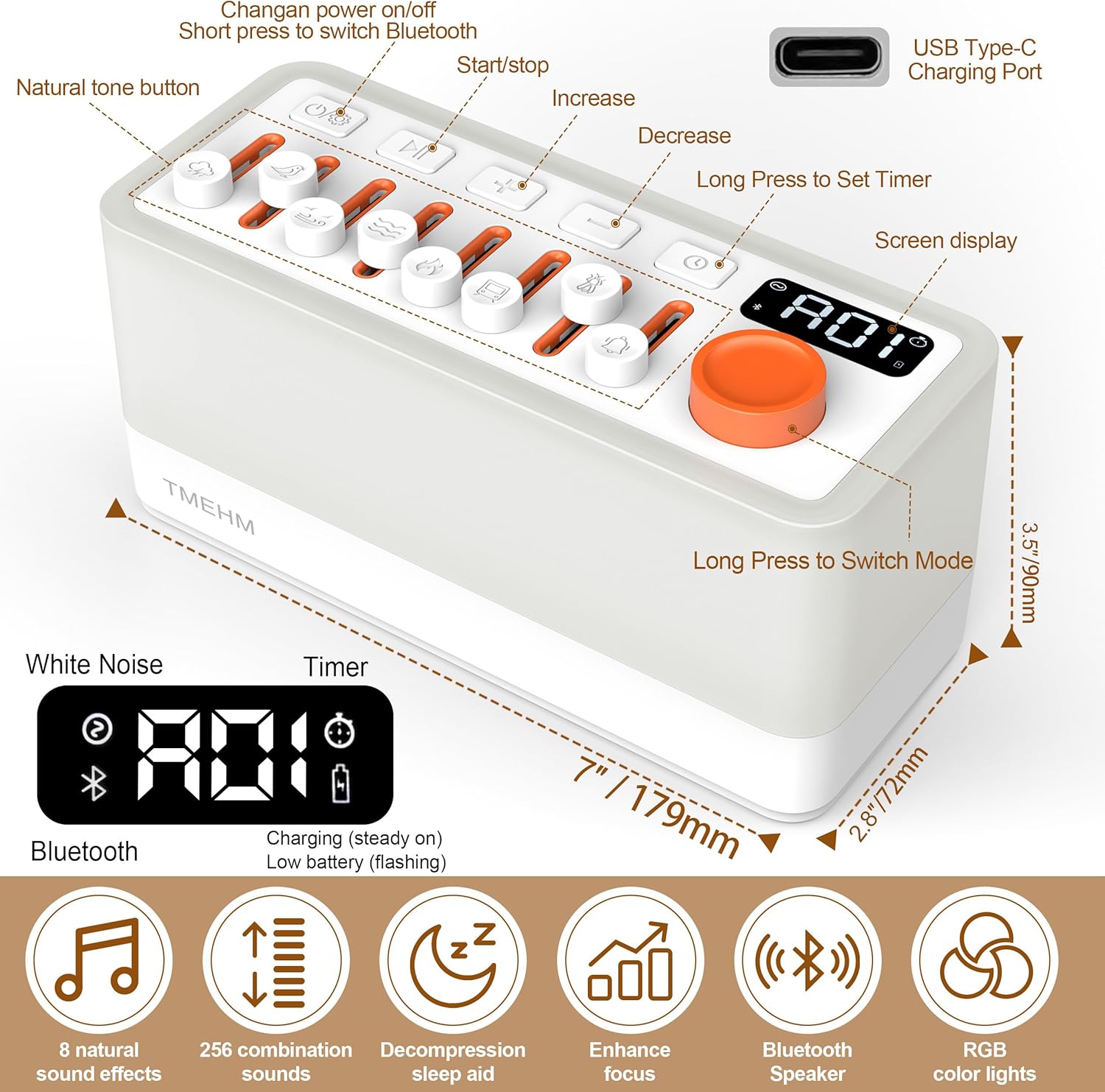 Velmina Sound Box with 8 Ambient Sounds