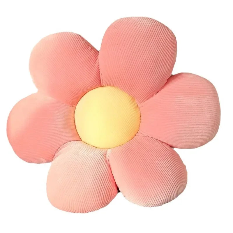 40CM Colorful Flowers Plush Pillow Plant Petal Cushion Stuffed Toys for Girls Baby Home Decor Gift