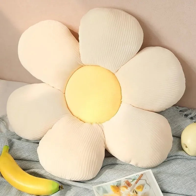 40CM Colorful Flowers Plush Pillow Plant Petal Cushion Stuffed Toys for Girls Baby Home Decor Gift