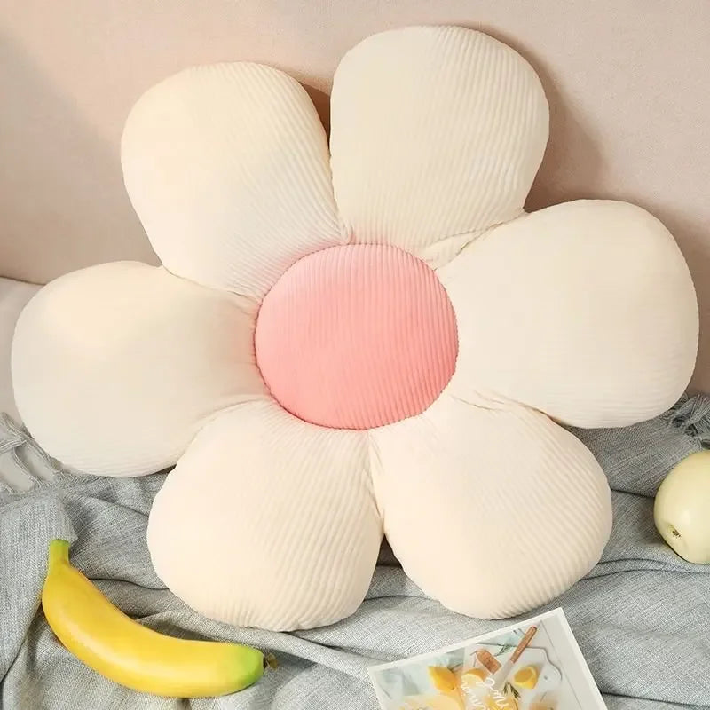 40CM Colorful Flowers Plush Pillow Plant Petal Cushion Stuffed Toys for Girls Baby Home Decor Gift